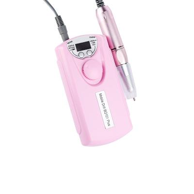 China Pink Manicure 35000 Portable Cordless Electric Drill Portatil E Folder Acrylic Nail Drill Machine for sale