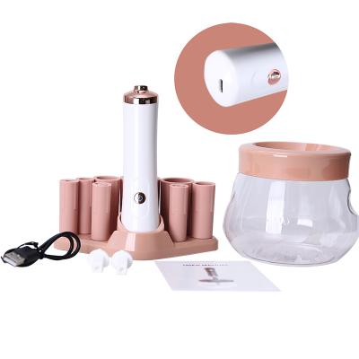 China New Design USB Rechargeable Silicon Nail Makeup Electric Premium Brush Cleaner Easy Clean and Dryer Tools for sale