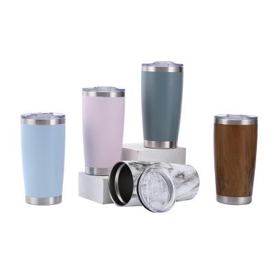 China Christmas Gift 20oz Tumbler Cup Travel Car Viable Stainless Steel Tumblers Insulated Coffee Mugs Mugs for sale