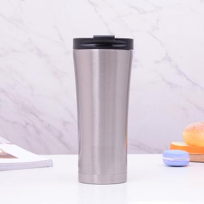 China Sustainable Private Label Water Bottle Travel Vacuum Cup Stainless Steel Coffee Car Cup With Slide Cover for sale