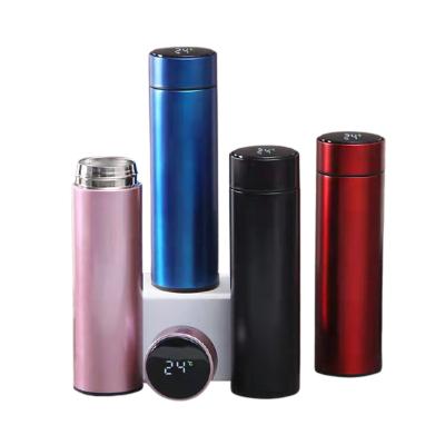 China PORTABLE gift for business custom temperature display water bottles dropshipping hot and cool vacuum cup for sale