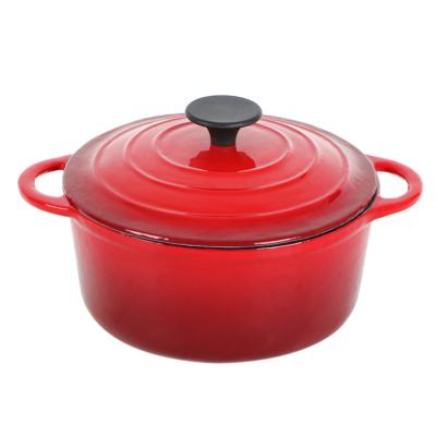 China Hot Selling Enameled Minimalist Amazon Cast Iron Casserole for sale