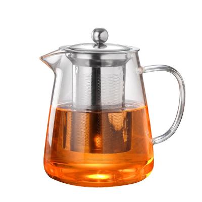 China Sustainable creative high borosilicate glass kettle for sale