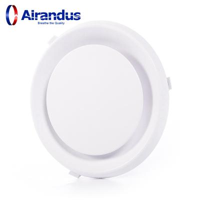 China Easy Installation Round Plastic HVAC Ceiling Diffuser Return Air Grille For Air Conditioning Vent for sale