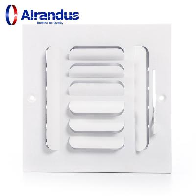 China Modern HVAC Wall Ceiling Aluminum Register Bright White Enamel Finish for sale