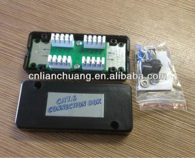 China RJ45 Cable Junction Box Cat5e Cat6 Coupler 8.38*3.18*2.34cm for sale