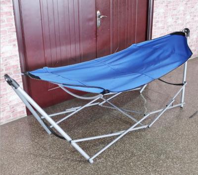 China Modern Outdoor Camping Hammock Folding Hammock With Black Frame for sale