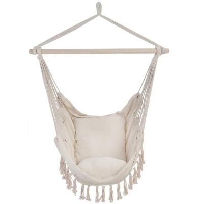 China Modern Outdoor Home Recreational Camping Swing Canvas Hanging Hammock Macrame Chair for sale