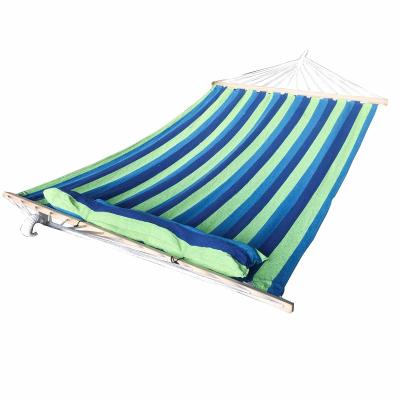 China Modern hot sale outdoor garden camping yoga hammock aerial chair with sitcks pillow swing double travel color canvas hammock for sale