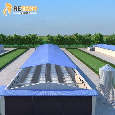 China Commercial Chicken Feeding Chicken Farming Prefab House Complete Solutions Automatic Layer Broiler Poultry Cage System for sale