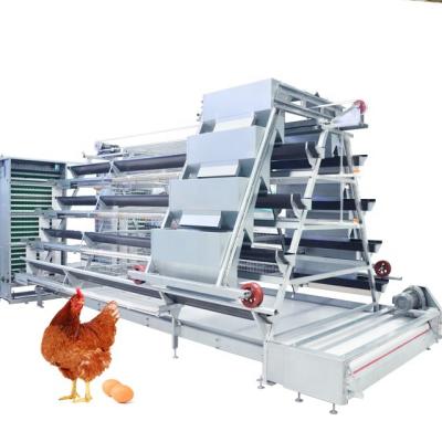 China Farms A Battery Type Automatic Poultry Cage System For Egg Layer Chickens for sale