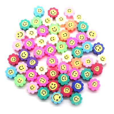 China Jewelry Making DIY Craft Accessories Cute Emoji Polymer Clay Beads For Jewelry Making Product Clay Heishi Beads Heart Flower Star for sale