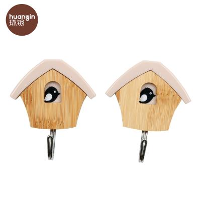 China Viable Kids Fabrics Hanging Magic Single Bird House Wall Hook for sale