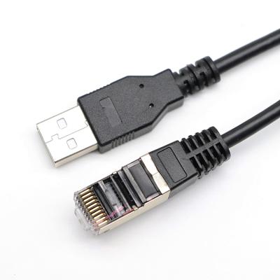 China Computer Hardware Line High Quality USB 2.0 Type A Male To Rj50 Rj48 10P10C Cable Jumper Scanner Gun for sale