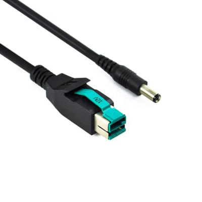 China Printer etc. Computer 12V Powered USB DC Cable 12V Poweredusb To 5.5*2.1mm Male DC Plug Power 24V 12V Powered USB Cable for sale