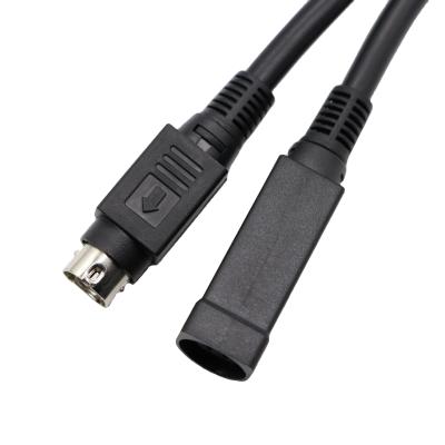 China High Quality 4 Pin Male MINI Power DIN Printer to MINIDIN4P Power DIN 24V Female Main Scanner Cable for sale