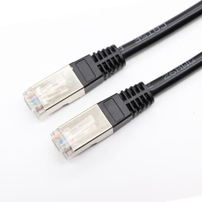 China Computer 1M Competitive Price CAT5E BLACK Networking RJ45 8P8C Patch Cable for sale