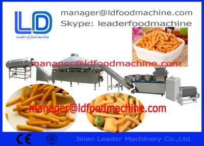 China puffed Food Fried Wheat Flour Snacks Making Machine , Extruder food production line for sale