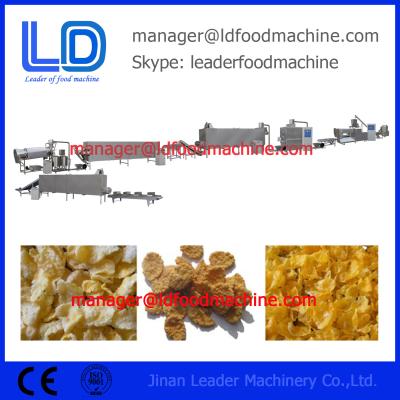 China Automatic Corn Flakes Making Machine , Gas / Diesel / Electric Breakfast Cereal Machine for sale