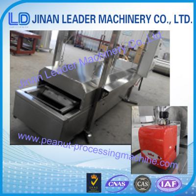 China Belt Type Peanut Frying Machine , Electric Heating Peanut Fryer Machine for sale