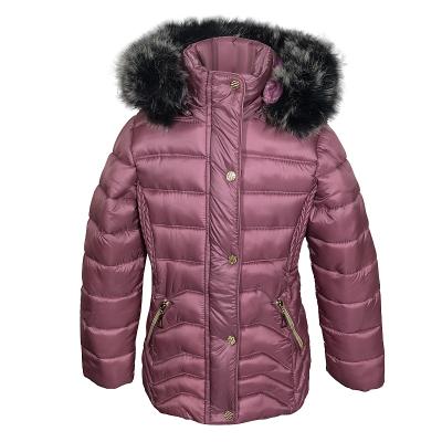 China Breathable Warm Pink Outdoor Softshell Belt Clothing Girl Jacket Winter Coat Kids for sale