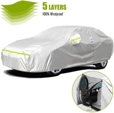 China Water Proof Hail Sun Protection Car Cover Custom Universal Nonwoven Car Cover Inflatable Hail Proof Car Cover for sale