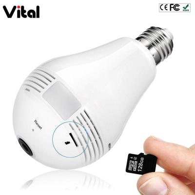 China Other 1080P Wireless 360 Degree Camera Night Vision IP Fisheye Bulb Security CCTV Camera for sale