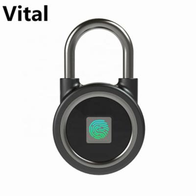 China Thicken Zinc Alloy And Silica Gel Best Amazon Supply Mini Fingerprint Padlock FB50 Smart Home Cylinder Lock for sale