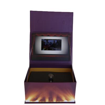 China All Regions Luxury Flower Box With Video Box Gift Box With LCD Screen Video Packaging For Business for sale