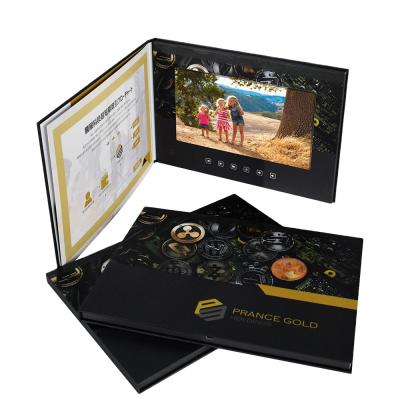 China All regions lcd greeting card a4 module hard cardboard 10 inch lcd video brochure card for sale