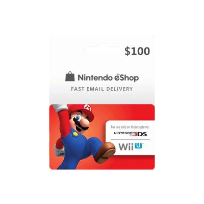 China $100 USA Region Nintendoe Live Gift Card Store for sale