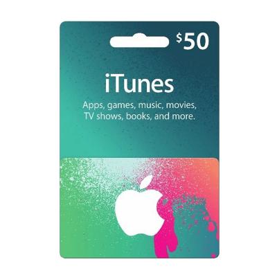 China US Email Delivery iTunes Gift Certificate USD50 With USA Style for sale