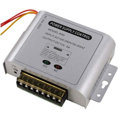 China Aluminum alloy 12V 5A DC power supply power special for access control for sale