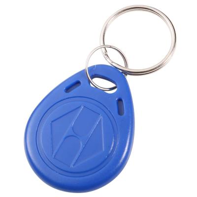 China Programmable Keyfob Proximity Rewrite Blank 125KHz RFID Key Tag Access Card T5577 Chip Color Blue for sale