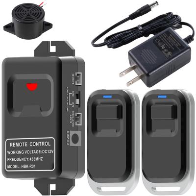 China 433MHz wireless 12VDC remote control with DC power connector specially applied to access control lock for sale