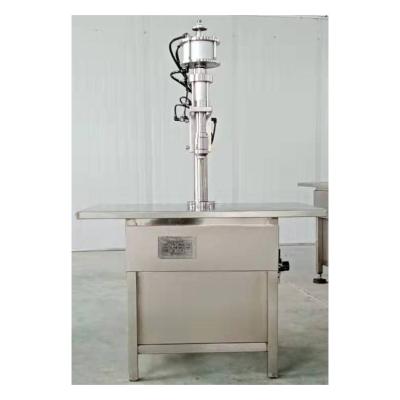 China Pneumatic Semi Manual Beverage Crimping Machine For Aerosol Can Sealing for sale