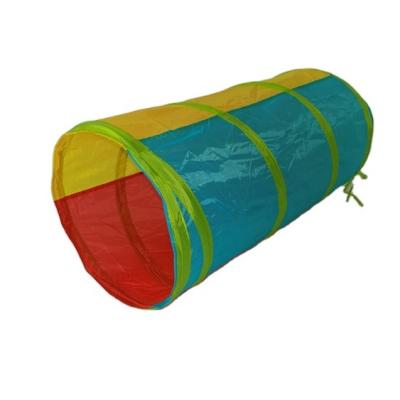 China Foldable Quick Open Kids Play Colorful Soft House Outdoor Sound Play Polyester Tunnel for sale