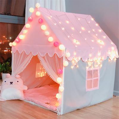 China Easy Folding Suitable for Skin-and Seak Up Kid Indoor Pop Up Castle Play Tent House Teepee Kids Tent Pink Without Cushion for sale