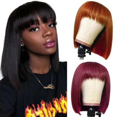 China Bob Wigs Lace Front Peruvian Bob Human Hair Wigs With Closure Bob Wigs None Lace Frontal Rshow Colored Short Bob Wigs Softest Ombre for sale