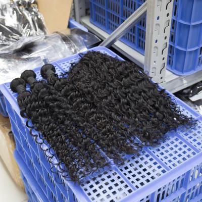 China Remy Brazilian Hair Aligned Human Hair Deep Wave 10A 8A Brazilian Virgin Hair Bundles Deep Wave Bundles With Closure Wholesale for sale