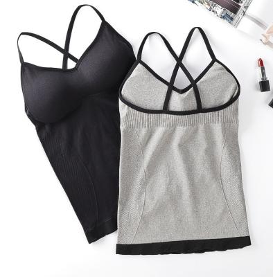 China QUICK DRY Padded Bra Tops Women Sport Fitness Yoga Tank Tops Underwear Tops for sale