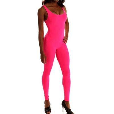 China Women's One Piece Breathable Fitness Yoga Overalls With Long Pants, Lady Girls Workout Exercise Sports Overalls for sale