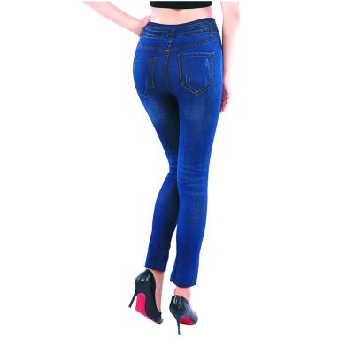 China QUICK DRY Lady Ways Four Ways Jeans Slimming Seampless Stretch Leggings Print Jeggings for sale