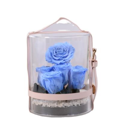 China Hot Sale 2022 Rose Flower Gift Acrylic Secret Garden Celebration Multiple Colors Can Be Preserved Rose In Box Customized for sale