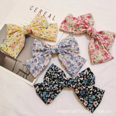 China Eco-friendly Wholesale Creative Small Fresh Cute Girl Hair Clip Designer Flower Bow Hairpin Accessories for sale