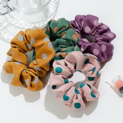 China Hair scrunchies wholesale market cute elastic hair scrunchies autumn and winter girls hair scrunchies headband cloth for sale