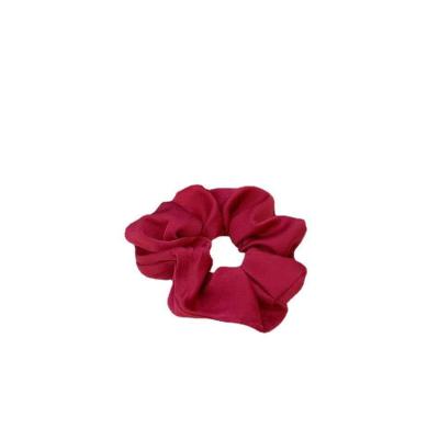 China Soft Hair Ring Elastic Hair Band Large Intestine Chiffon Satin Fabric Women Attractive Fluffy Hair Accessories for sale