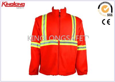 China High Visibility Reflective Jacket Polar Fleece , Unisex Polar Fleece Coats For Women for sale