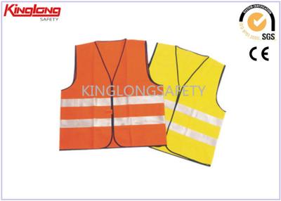 China Mens Traffic Roadway Warning High Vis Waistcoat CE EN20471 , No Sleeve for sale