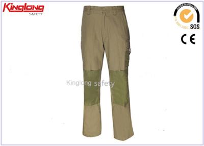 China Khaki / Beige Heavy Duty Cargo Work Trousers Work Pants With Knee Pads for sale